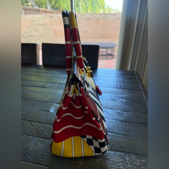 Colorful Geometric Women's Handbag, New - Picture 4 of 16